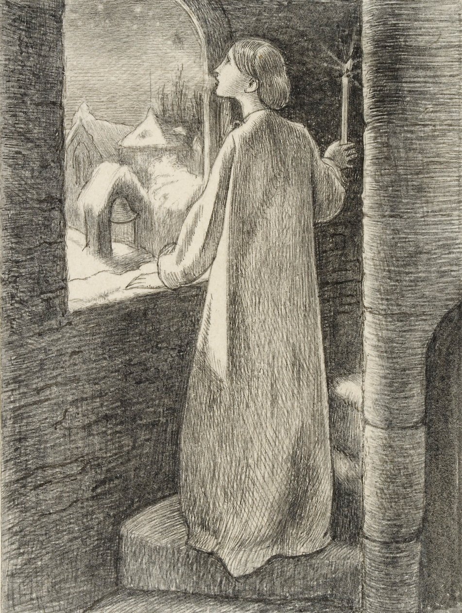 Szent Ágnes Éva, 1857 alkotó: John Everett Millais