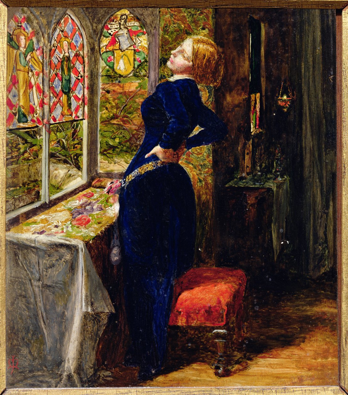 Tanulmány a Marianának a Moated Grange-ben (lásd MAK 618) alkotó: John Everett Millais