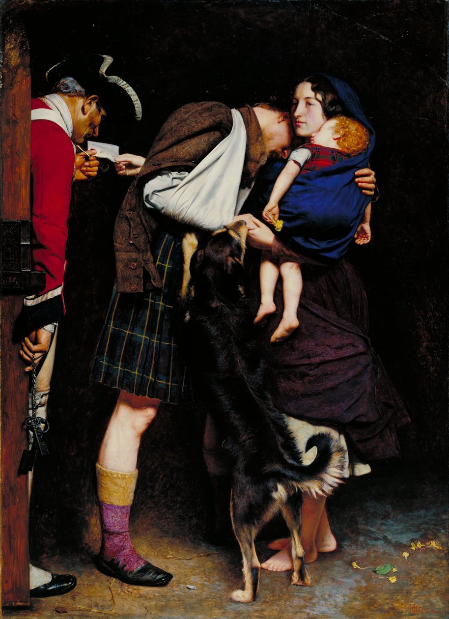 A felszabadítási parancs, 1746 alkotó: John Everett Millais