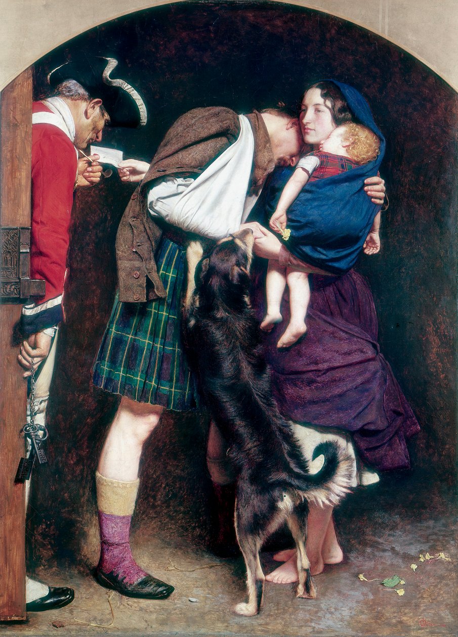 A szabadulási parancs, 1746, 1852-1853 alkotó: John Everett Millais