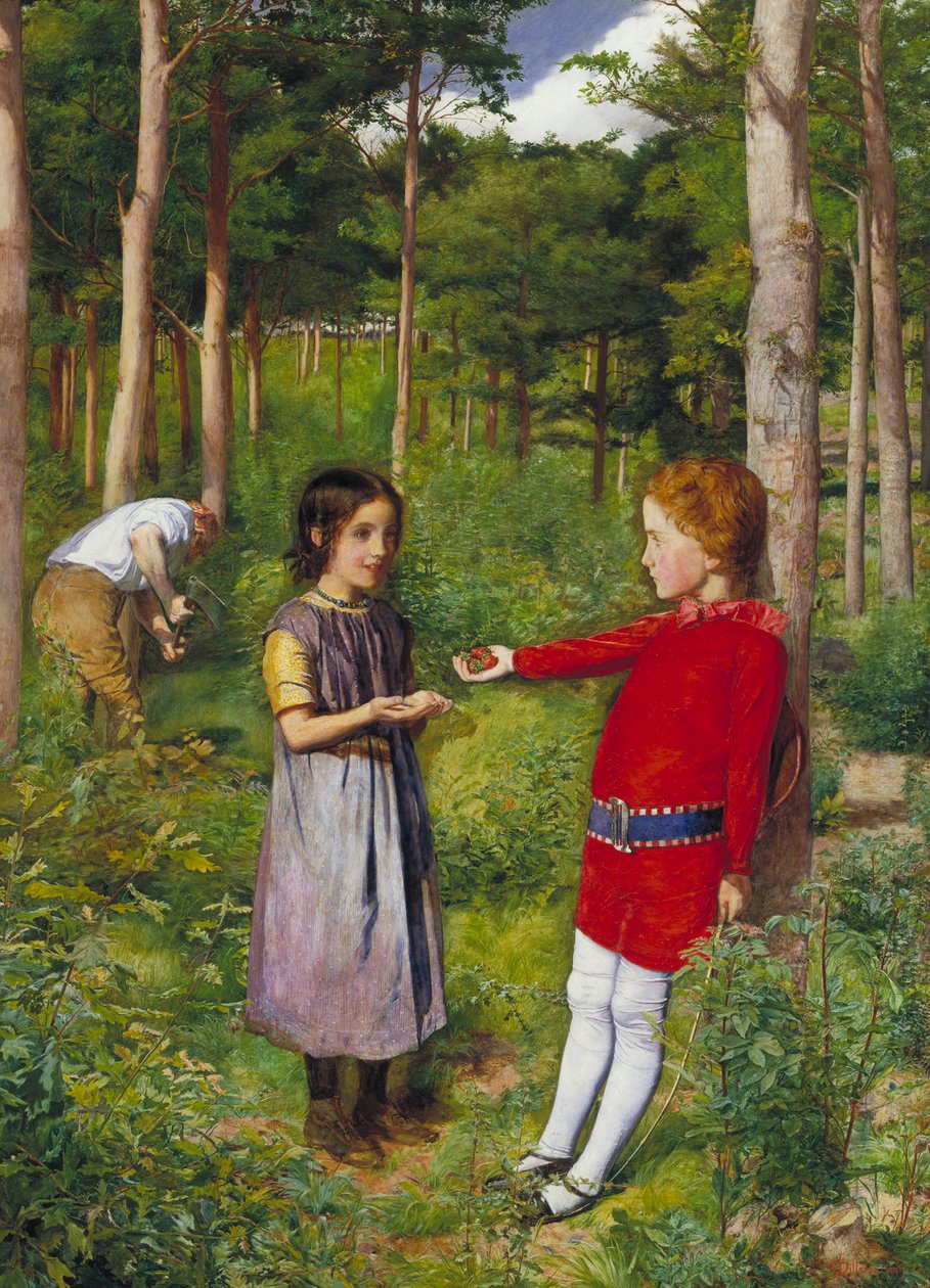 „A favágó lánya”, 1851 alkotó: John Everett Millais