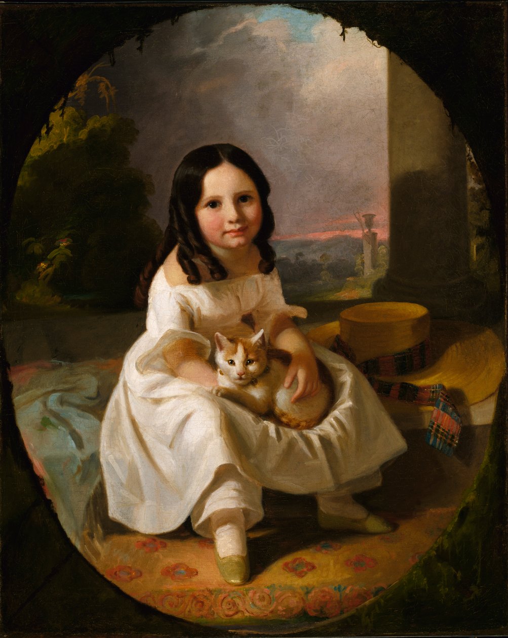 Mary Elizabeth Francis, a művész lánya, kb. 1840. alkotó: John F. Francis