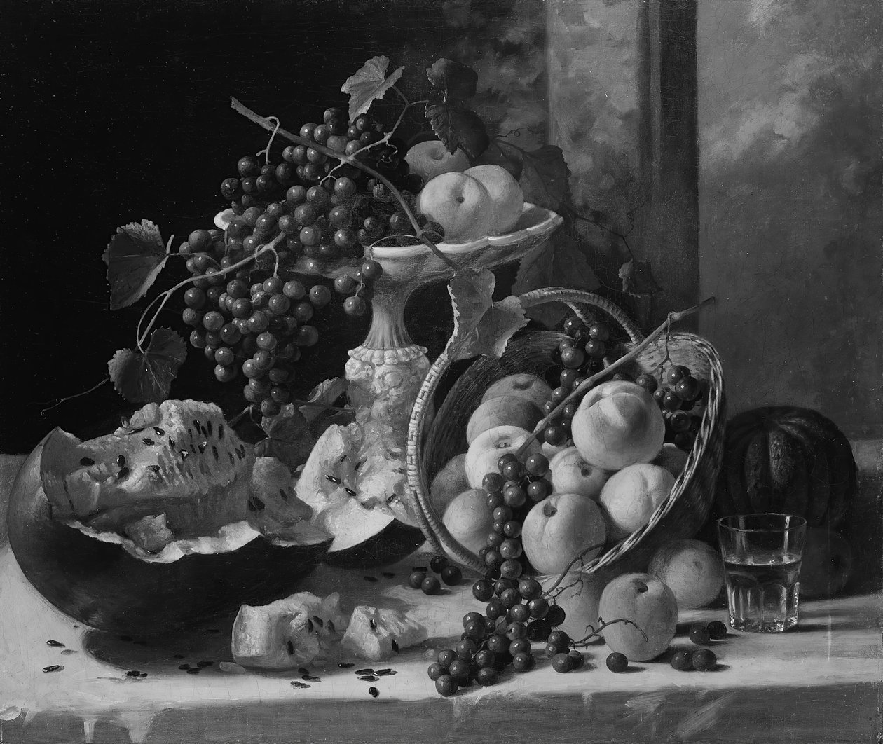 Csendélet gyümölccsel, kb. 1857. alkotó: John F. Francis