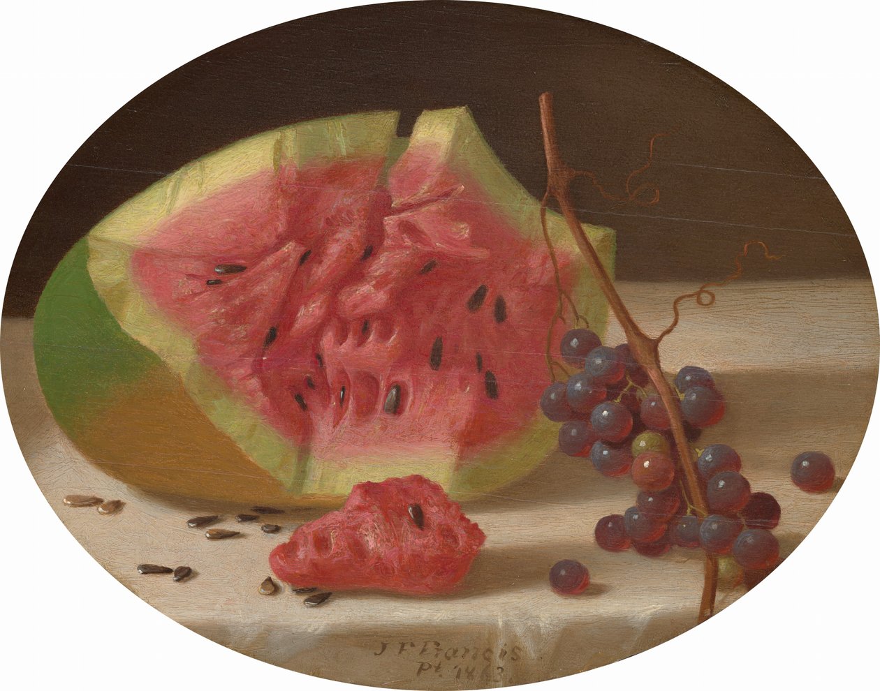 Görögdinnye és szőlő alkotó: John F. Francis