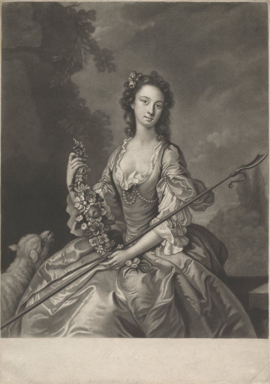 Egy pásztorlány alkotó: John Faber the younger