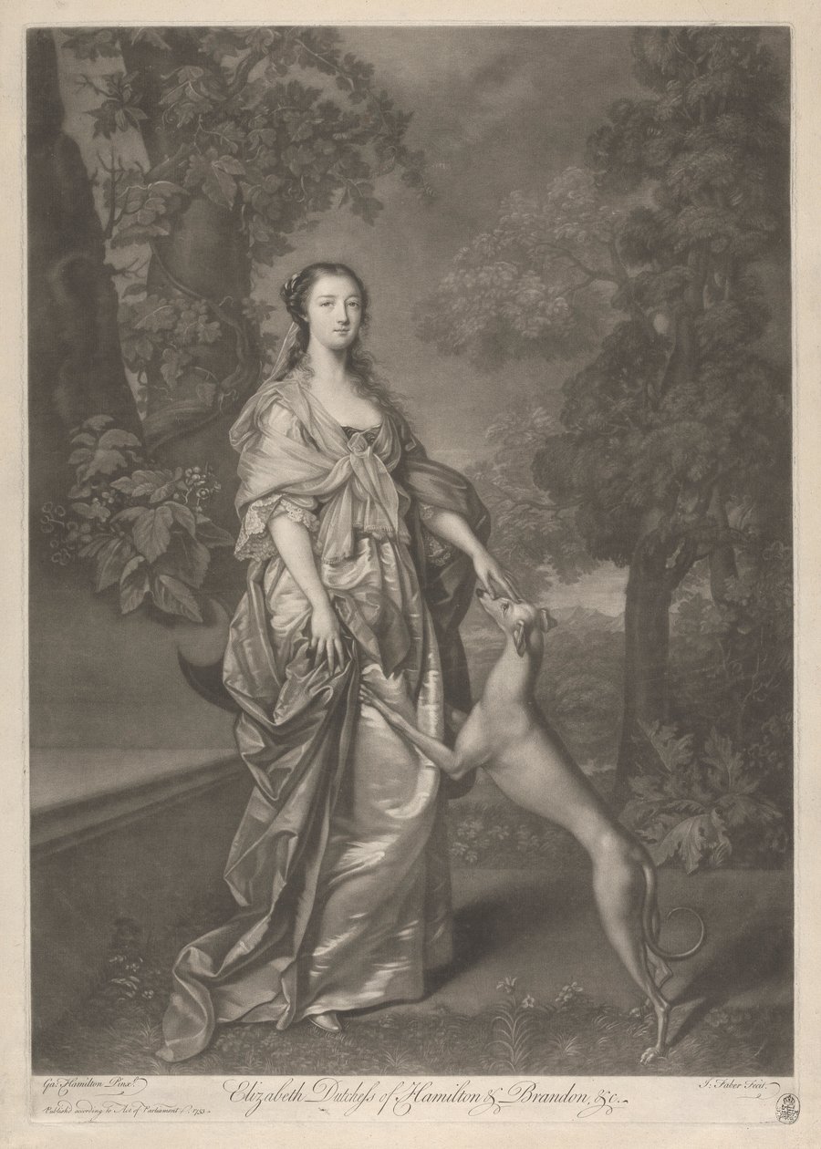 Erzsébet, Hamilton hercegnője alkotó: John Faber the younger