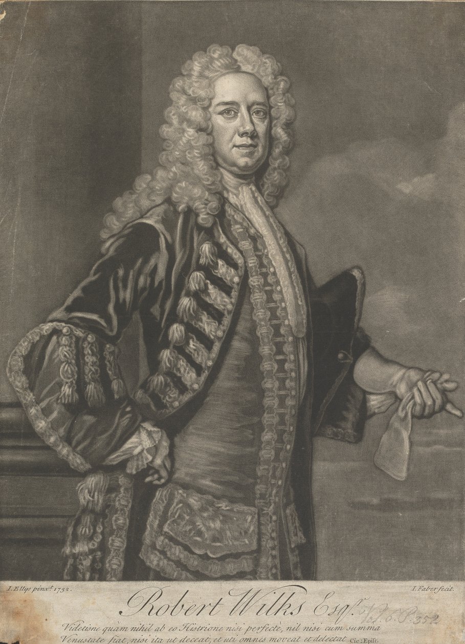 Robert Wilks Esq. alkotó: John Faber the younger