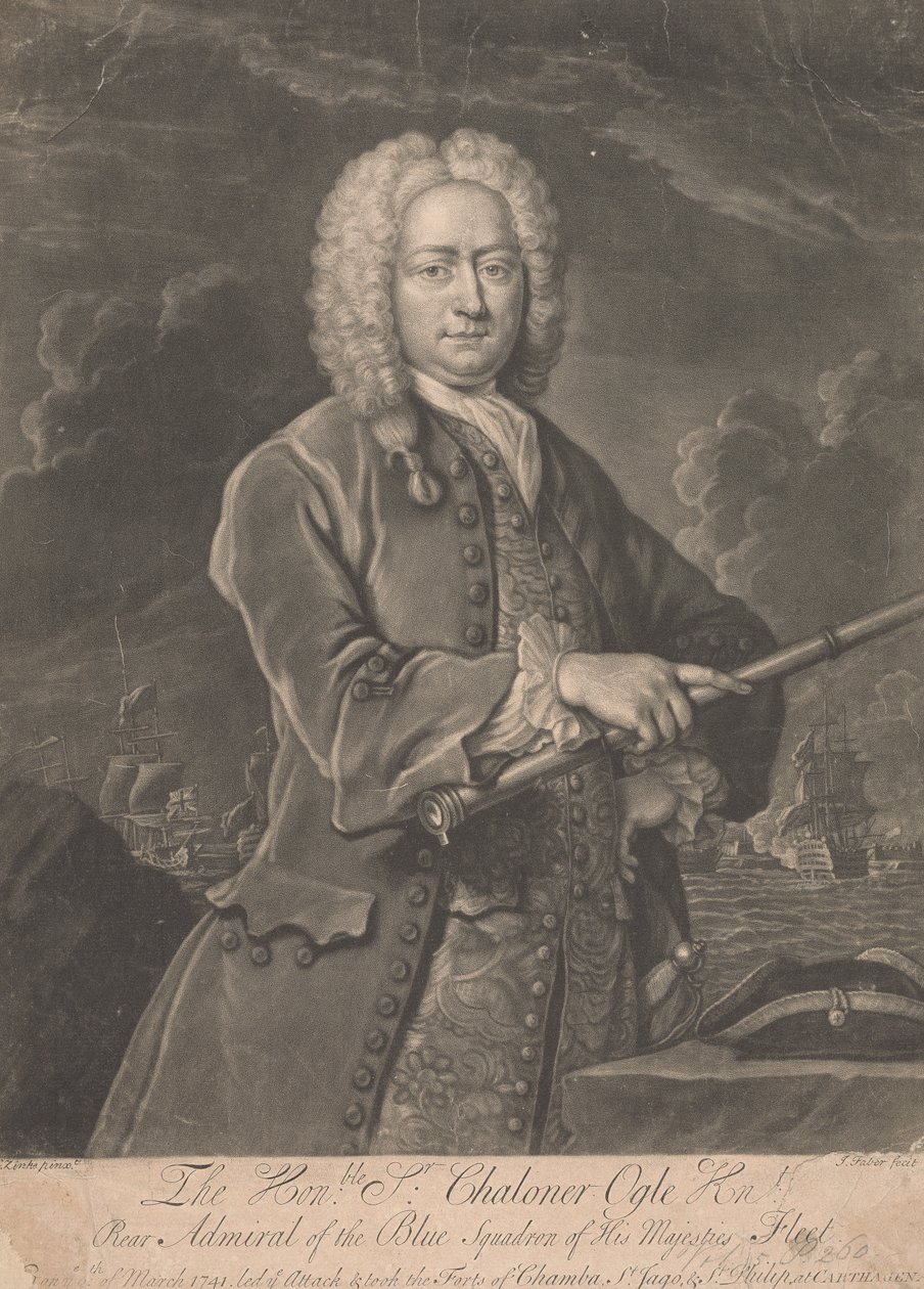 Sir Chaloner Ogle alkotó: John Faber the younger