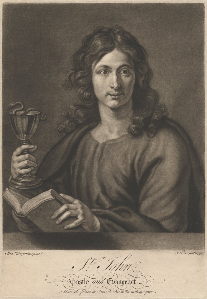 Szent János apostol és evangélista alkotó: John Faber the younger