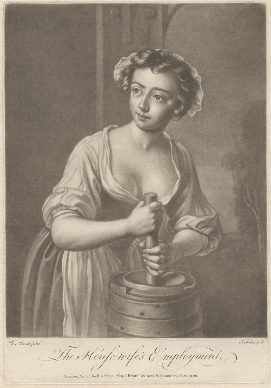 A háziasszony foglalkoztatása alkotó: John Faber the younger