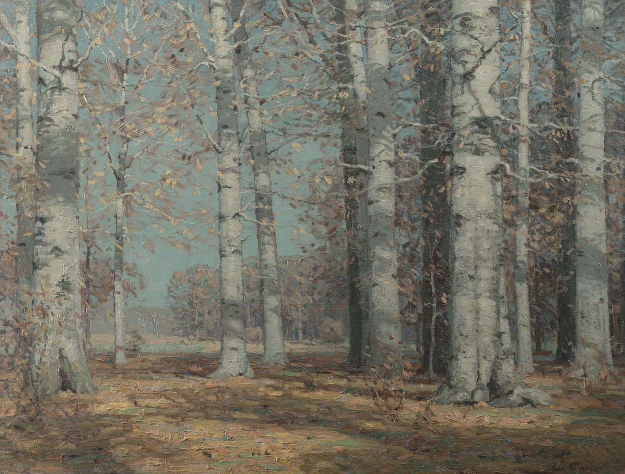 Őszi bükkösök, 1908-1915 körül (olaj, vászon) alkotó: John Fabian Carlson
