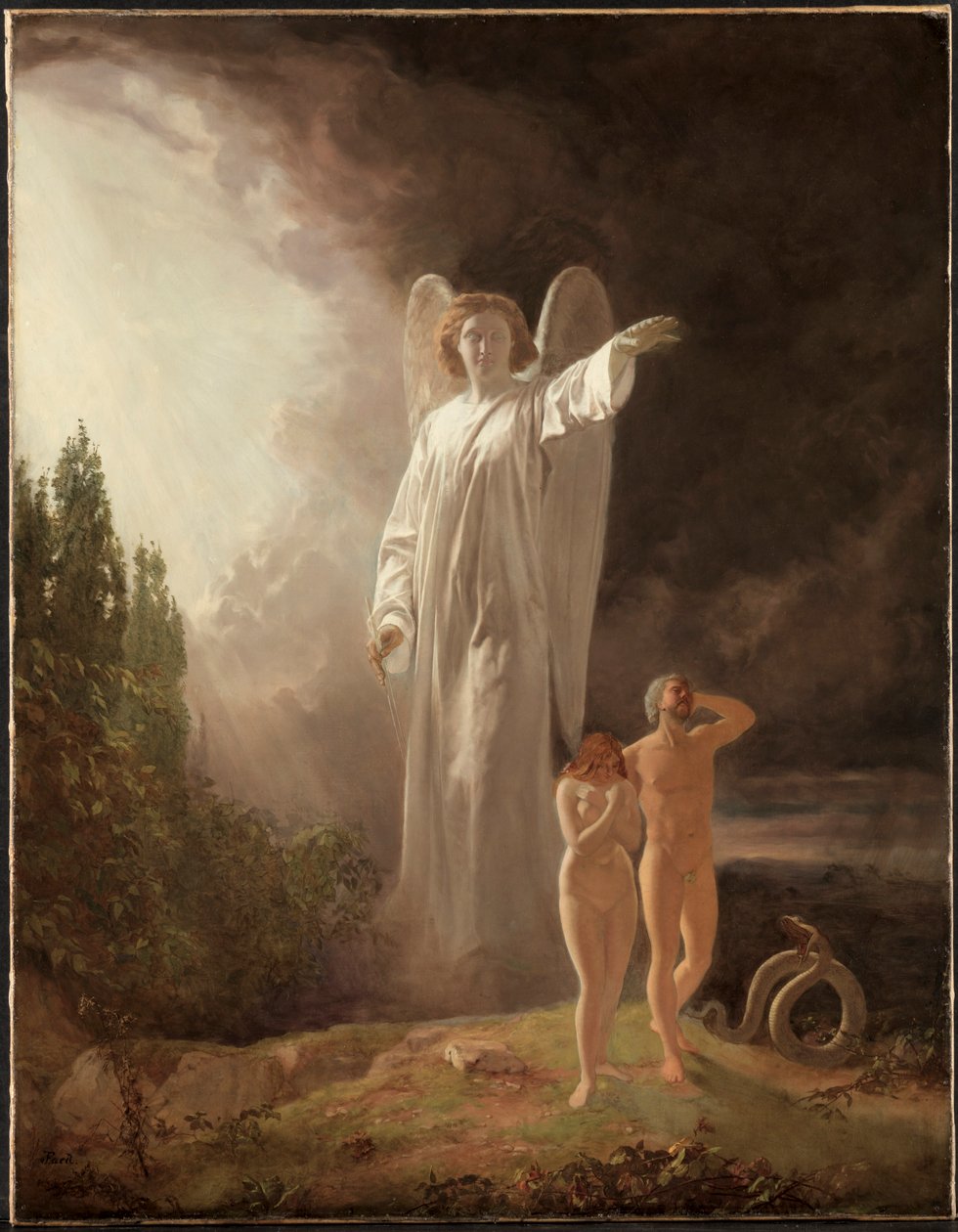Ádám és Éva kiűzése, 1880-as évek. alkotó: John Faed