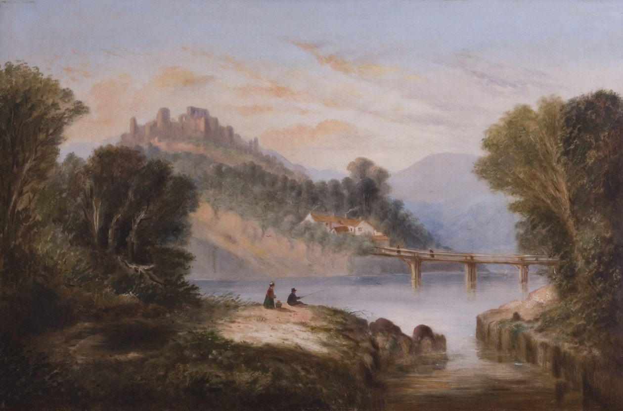 Dunluce kastély, Antrim, 1860 körül alkotó: John Faulkner