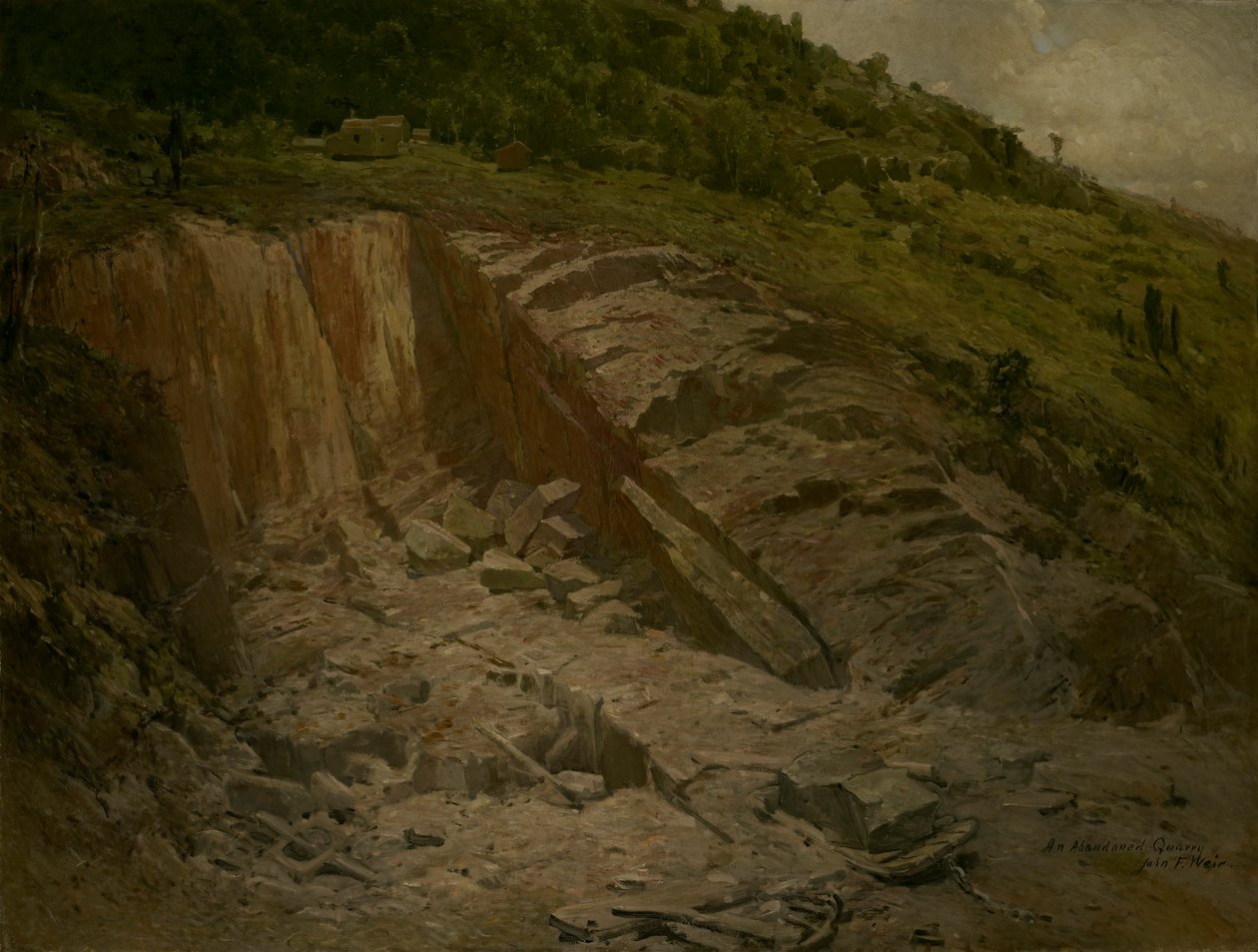Egy elhagyott kőbánya alkotó: John Ferguson Weir