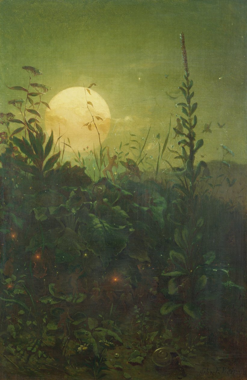 Halloween (olaj, vászon) alkotó: John Ferguson Weir