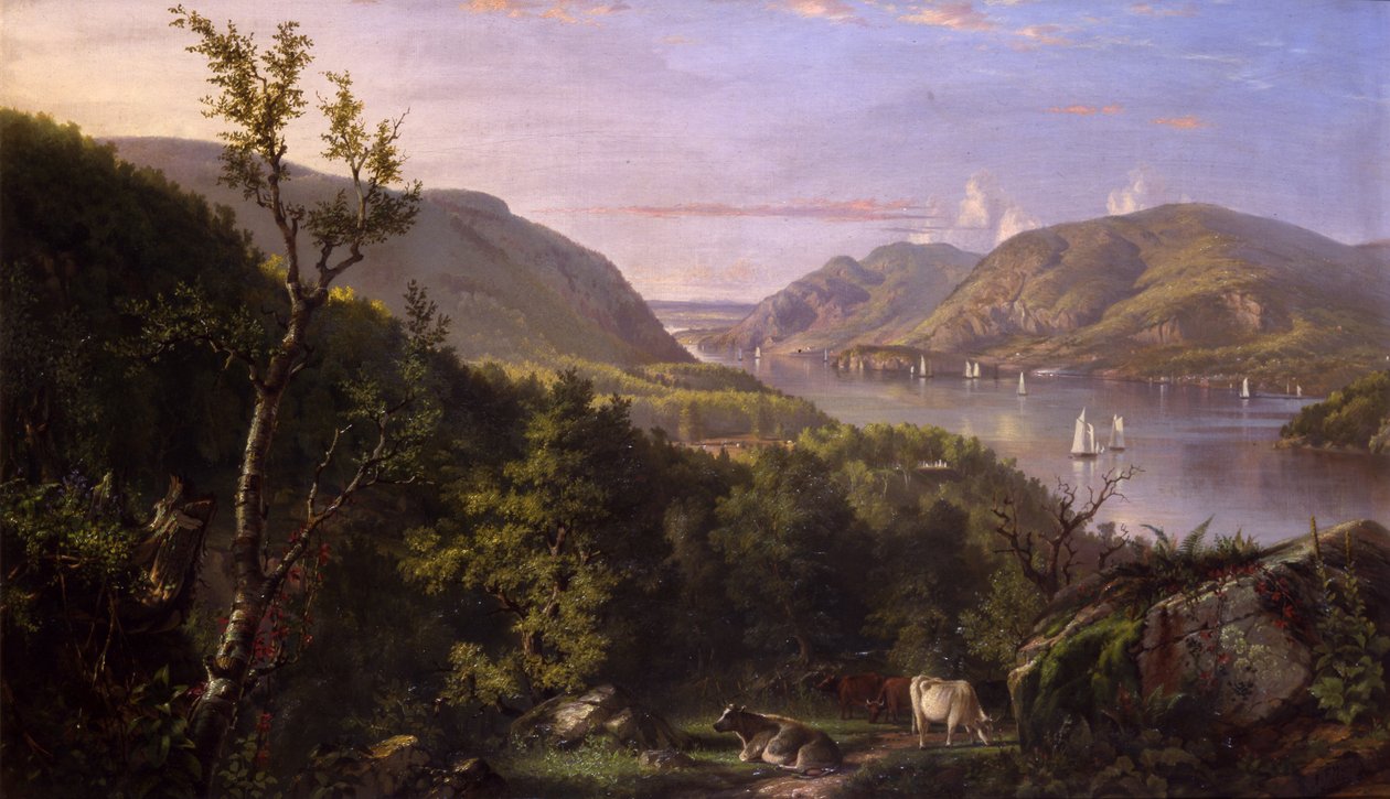 A Felvidék látképe West Pointból, 1862 alkotó: John Ferguson Weir