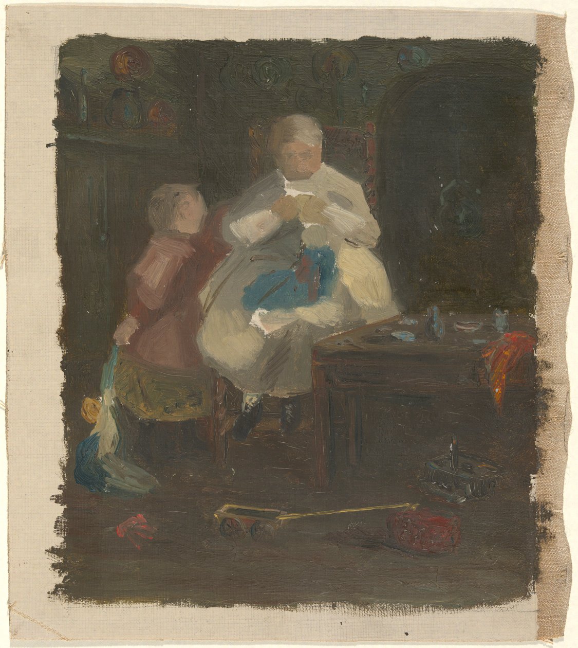 Nő és Gyermek alkotó: John Ferguson Weir