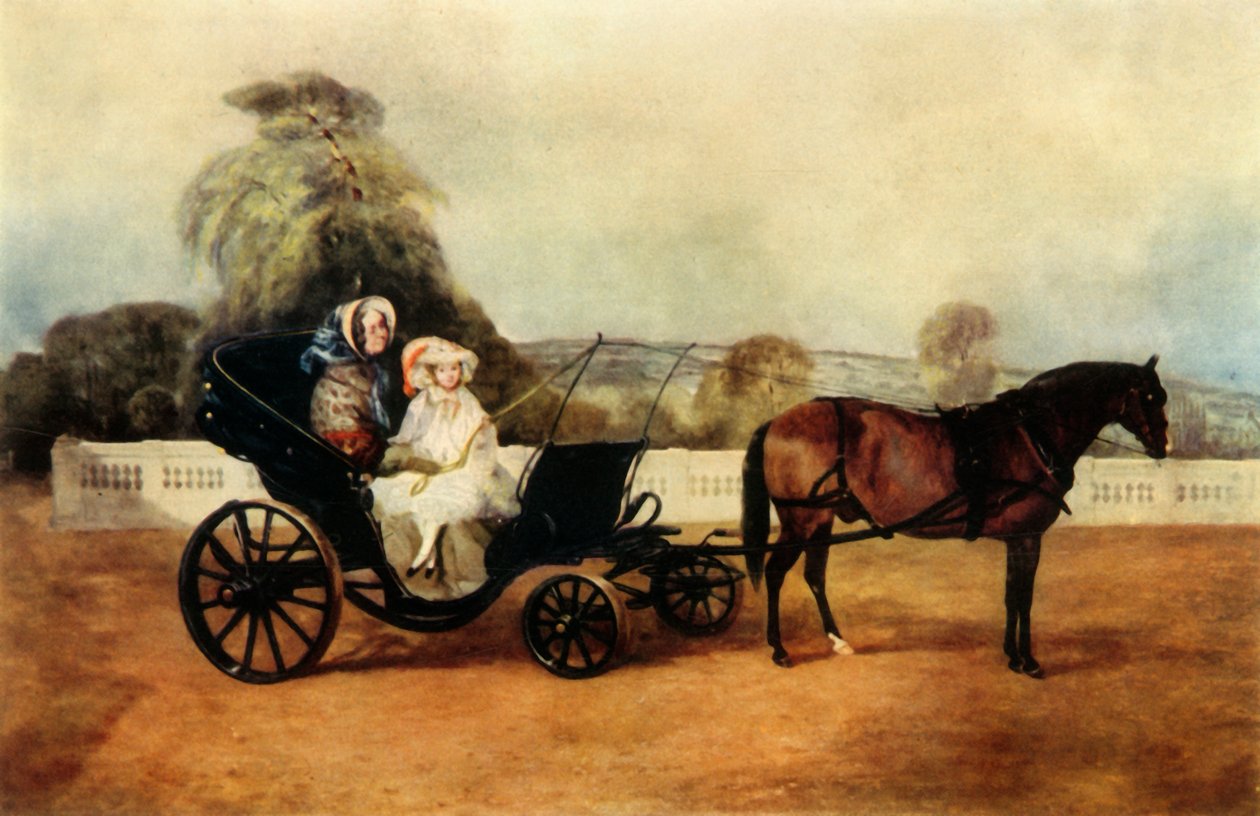 „Egy viktoriánus nagymama pónikocsin vezet...”, 19. század eleje-közepe, 1942. alkotó: John Ferneley