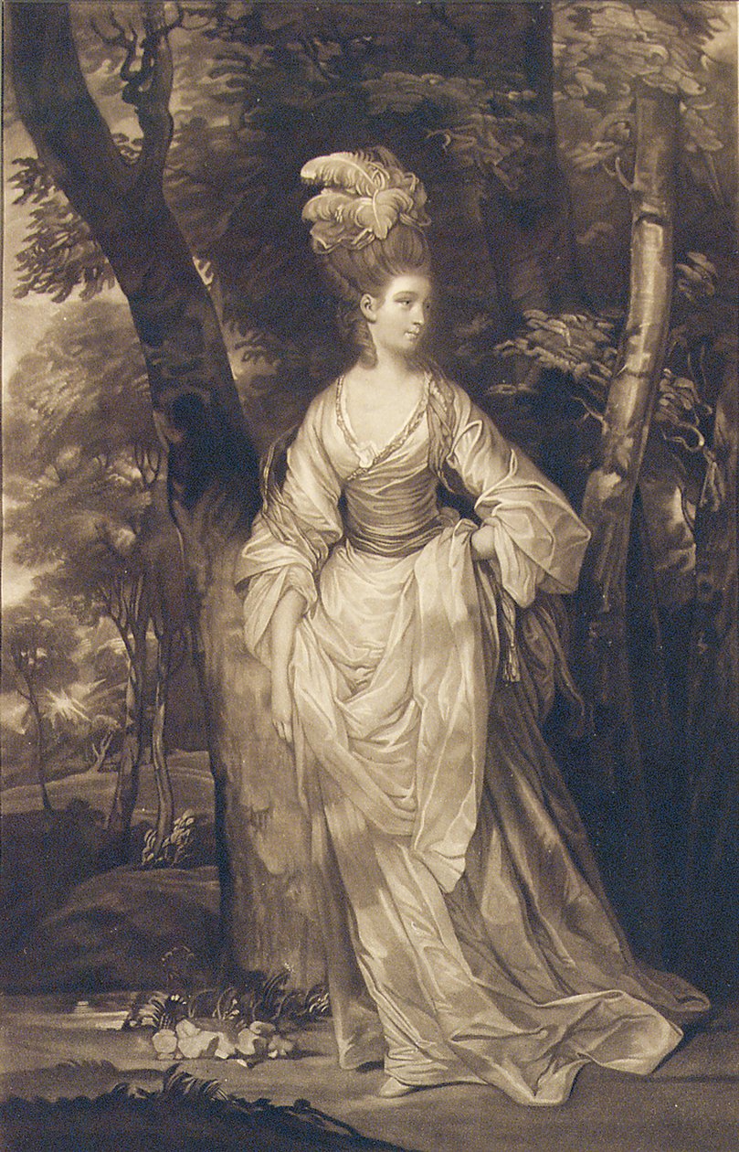 Erzsébet, Hamilton, Brandon és Argyll hercegnője C. Read után, 1770 alkotó: John Finlayson