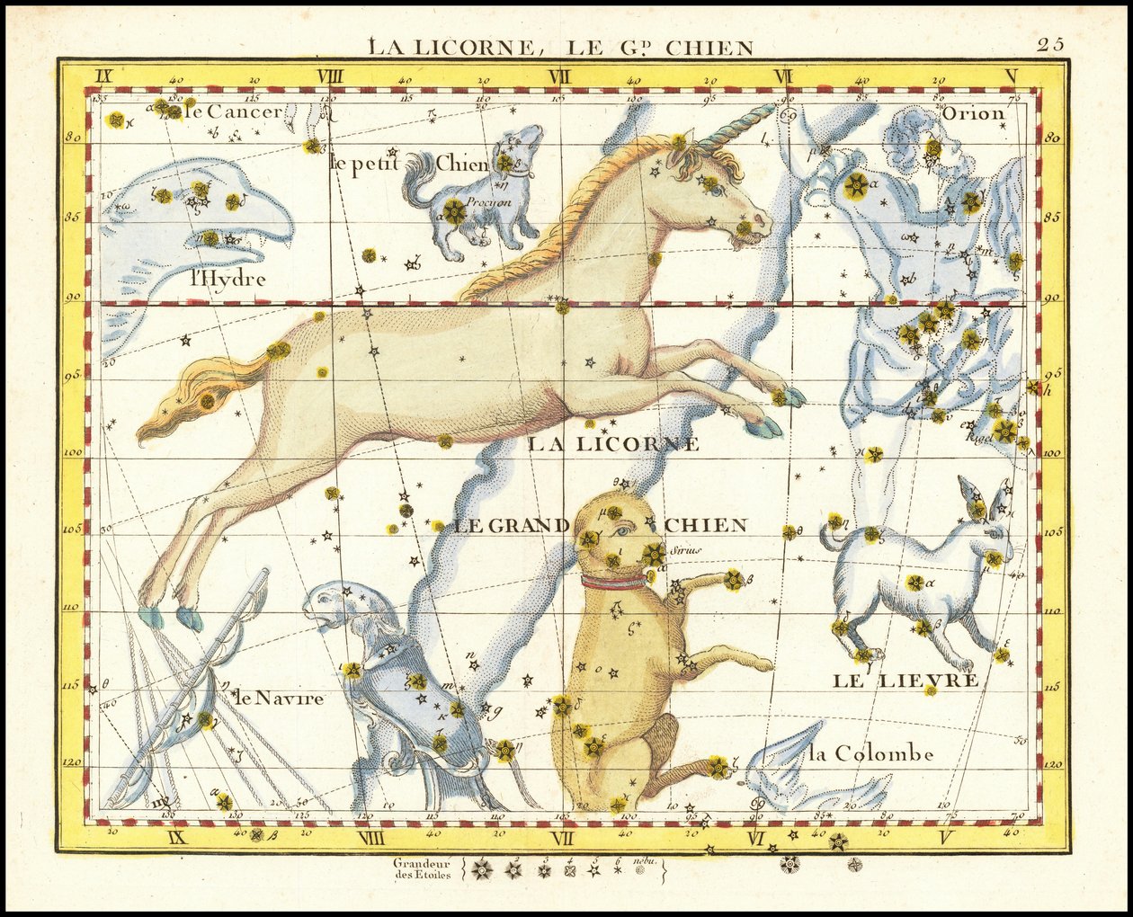 1776 - John Flamsteed - La Licorne, Le Gd. Chien (Monoceros  Canis Major) alkotó: John Flamsteed