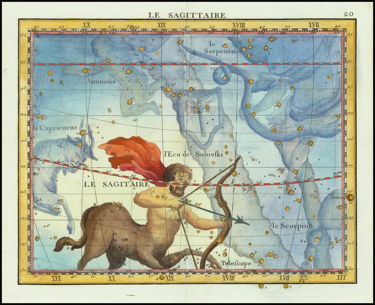 1776 - John Flamsteed - La Sagittaire (Nyilas) alkotó: John Flamsteed