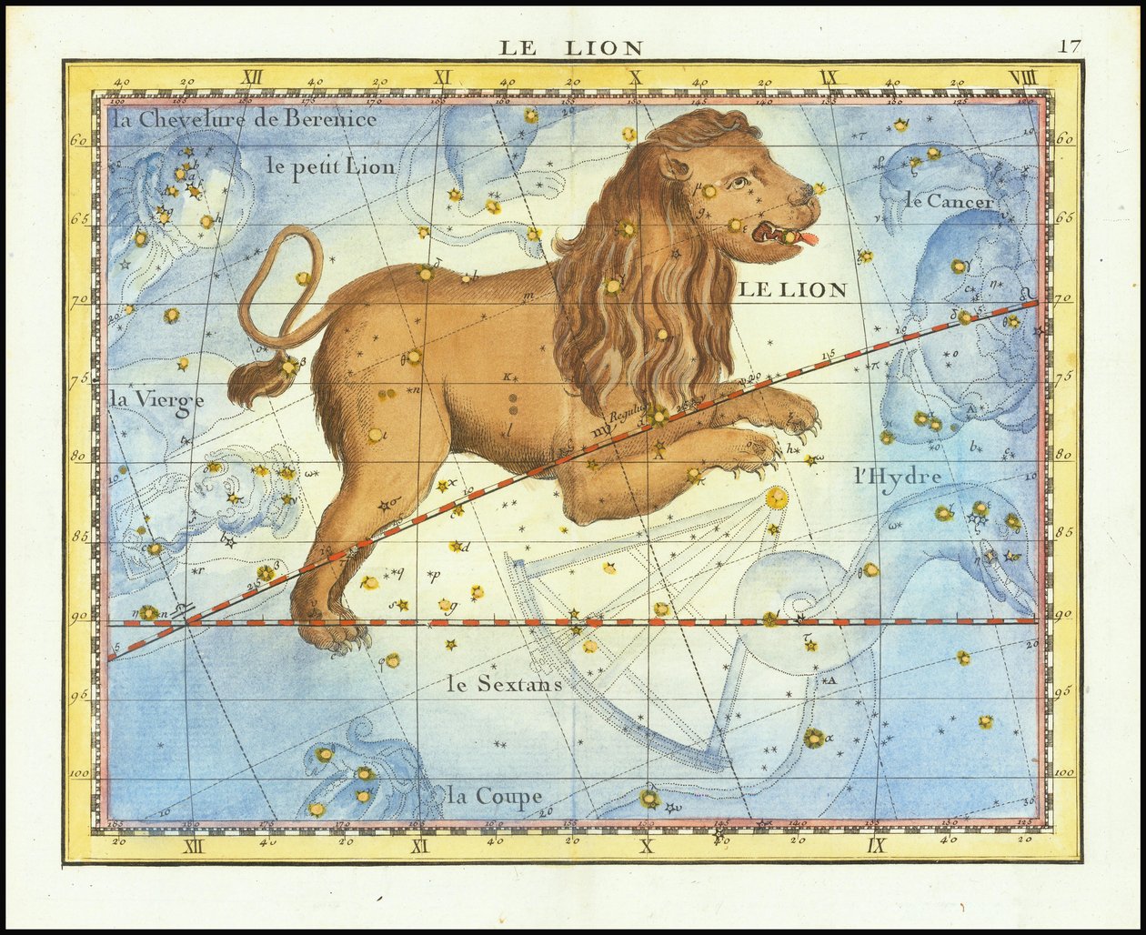 1776 - John Flamsteed - Le Lion (Leo) alkotó: John Flamsteed