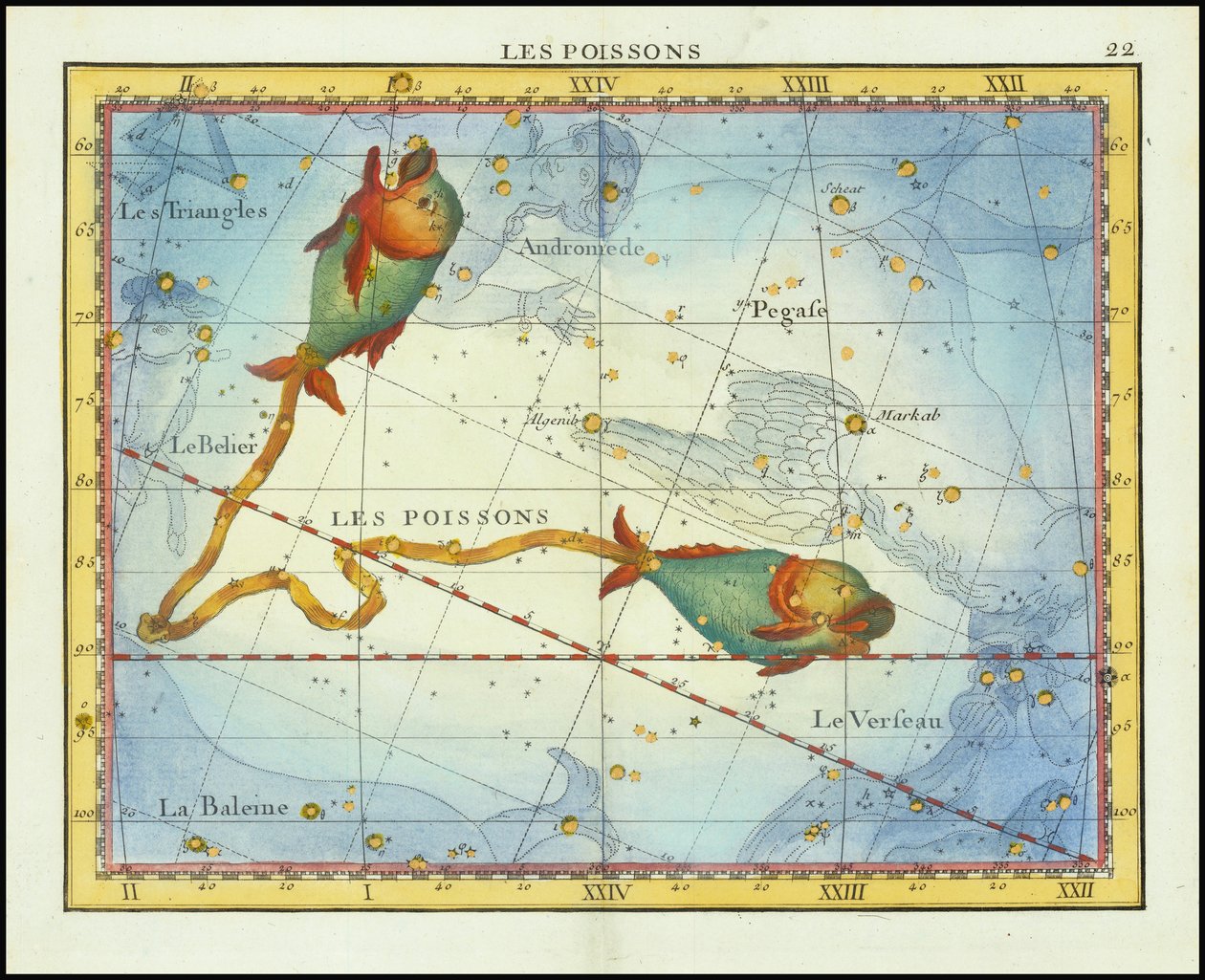 1776 - John Flamsteed - Les Poissons (Halak) alkotó: John Flamsteed