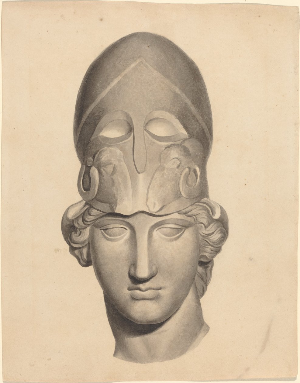 Antik fej sisakkal alkotó: John Flaxman