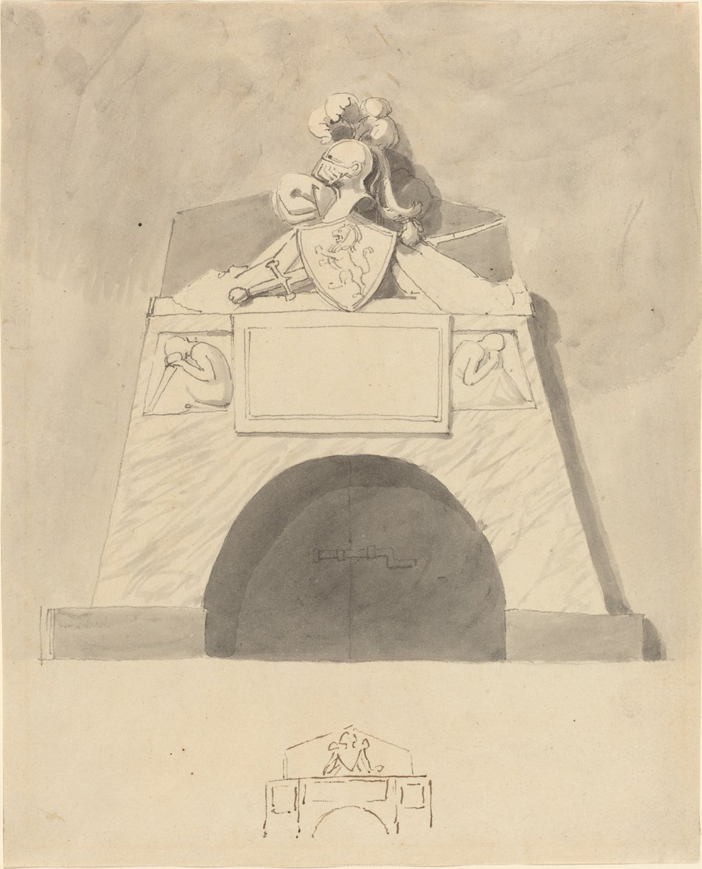 Tervezés emlékműhöz alkotó: John Flaxman