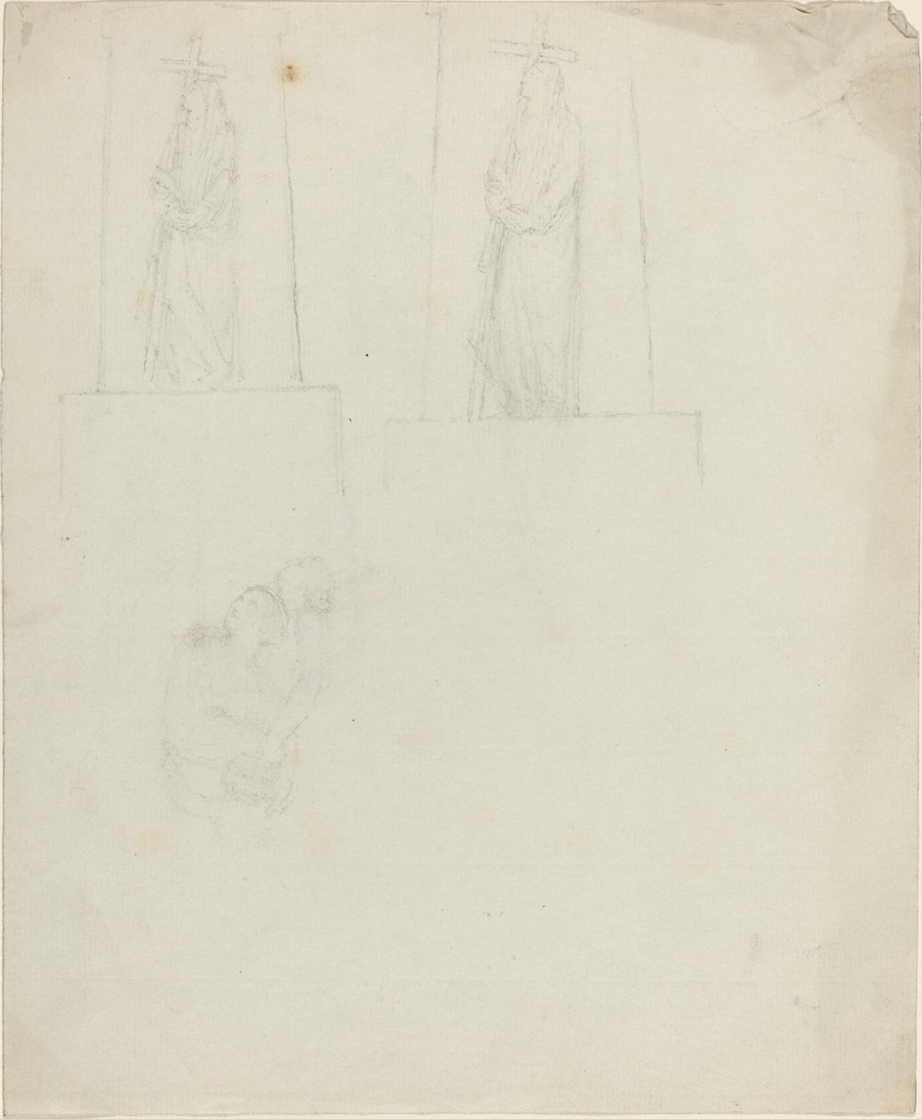 Emlékműtervek [recto and verso] alkotó: John Flaxman