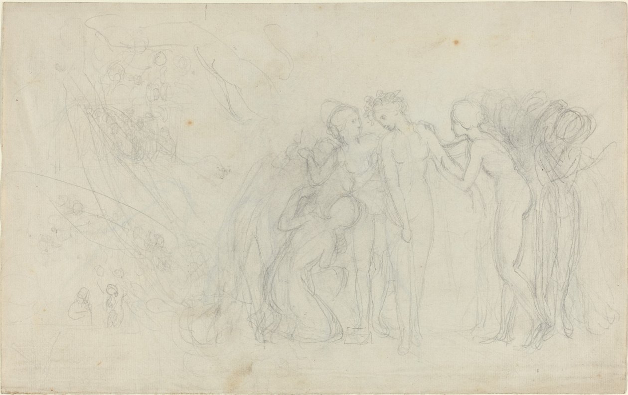 Női figurák csoportja alkotó: John Flaxman
