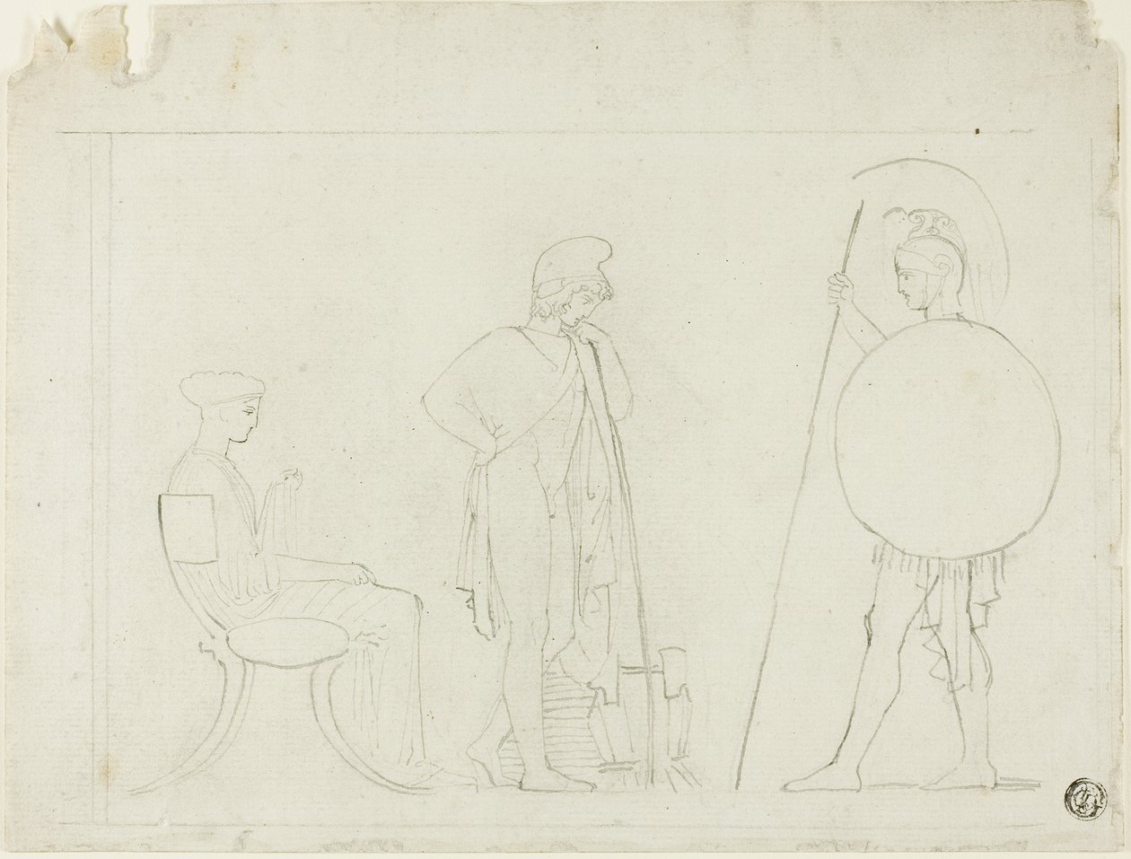 Hector Chiding Paris alkotó: John Flaxman