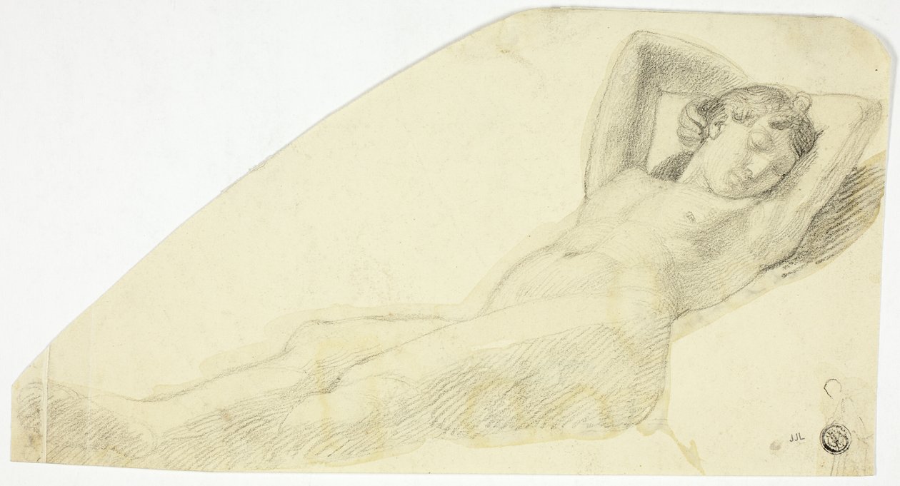 Meztelen lány alszik alkotó: John Flaxman