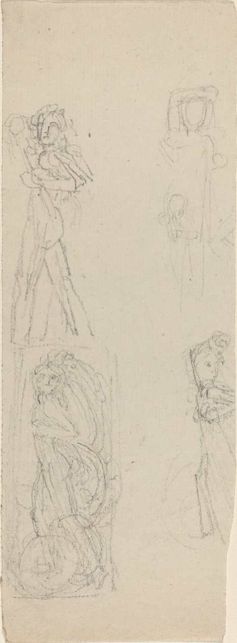 Tanulmányi lap [recto and verso] alkotó: John Flaxman