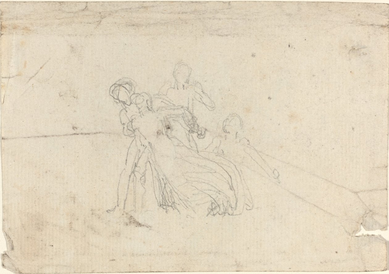 Tanulmányi lap [recto and verso] alkotó: John Flaxman