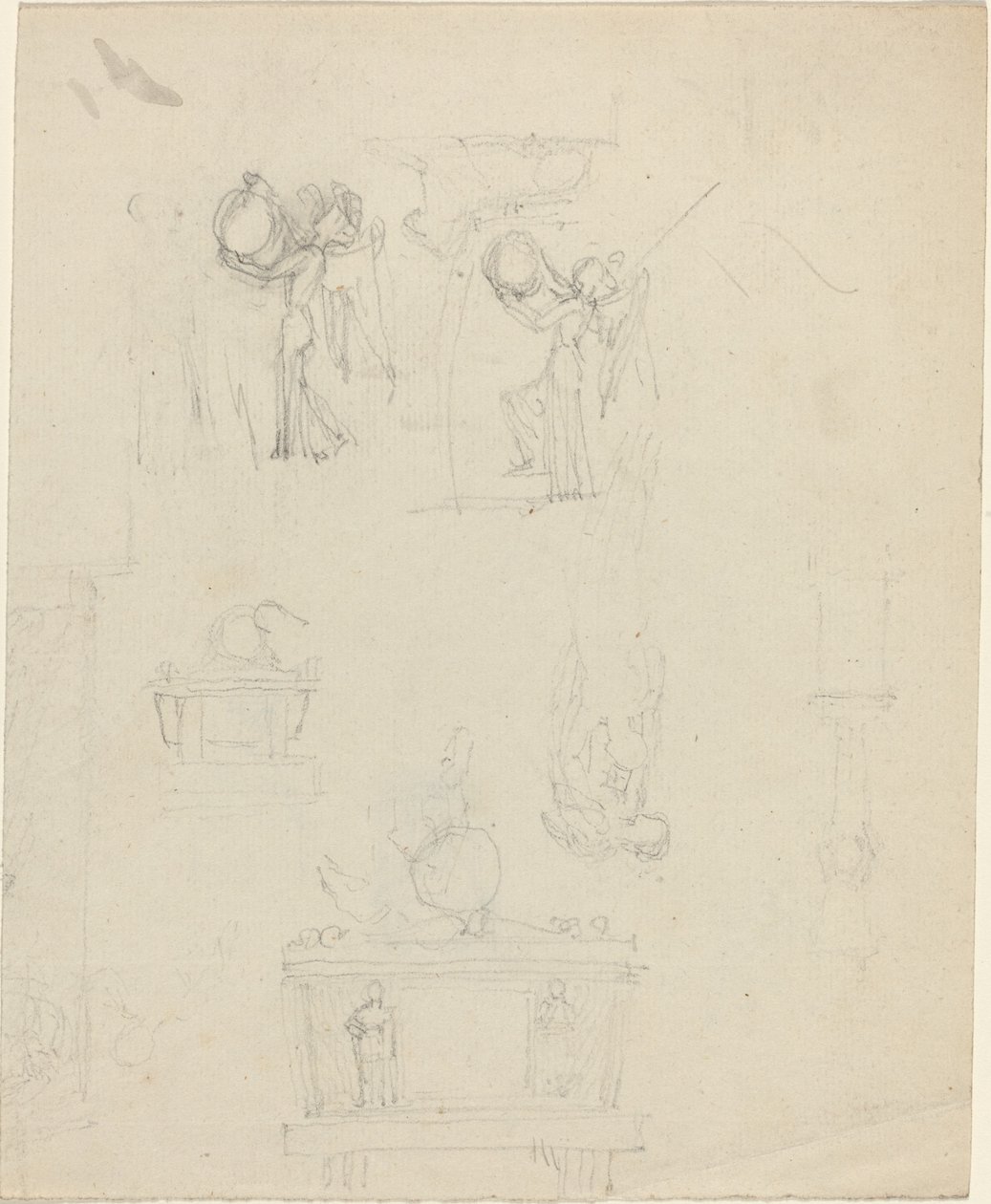 Tanulmányi lap [recto and verso] alkotó: John Flaxman