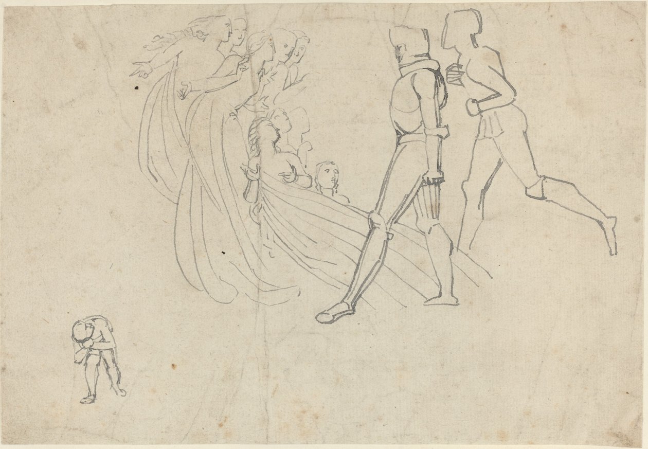 Tanulmány a zarándokok fejlődéséért (?) alkotó: John Flaxman