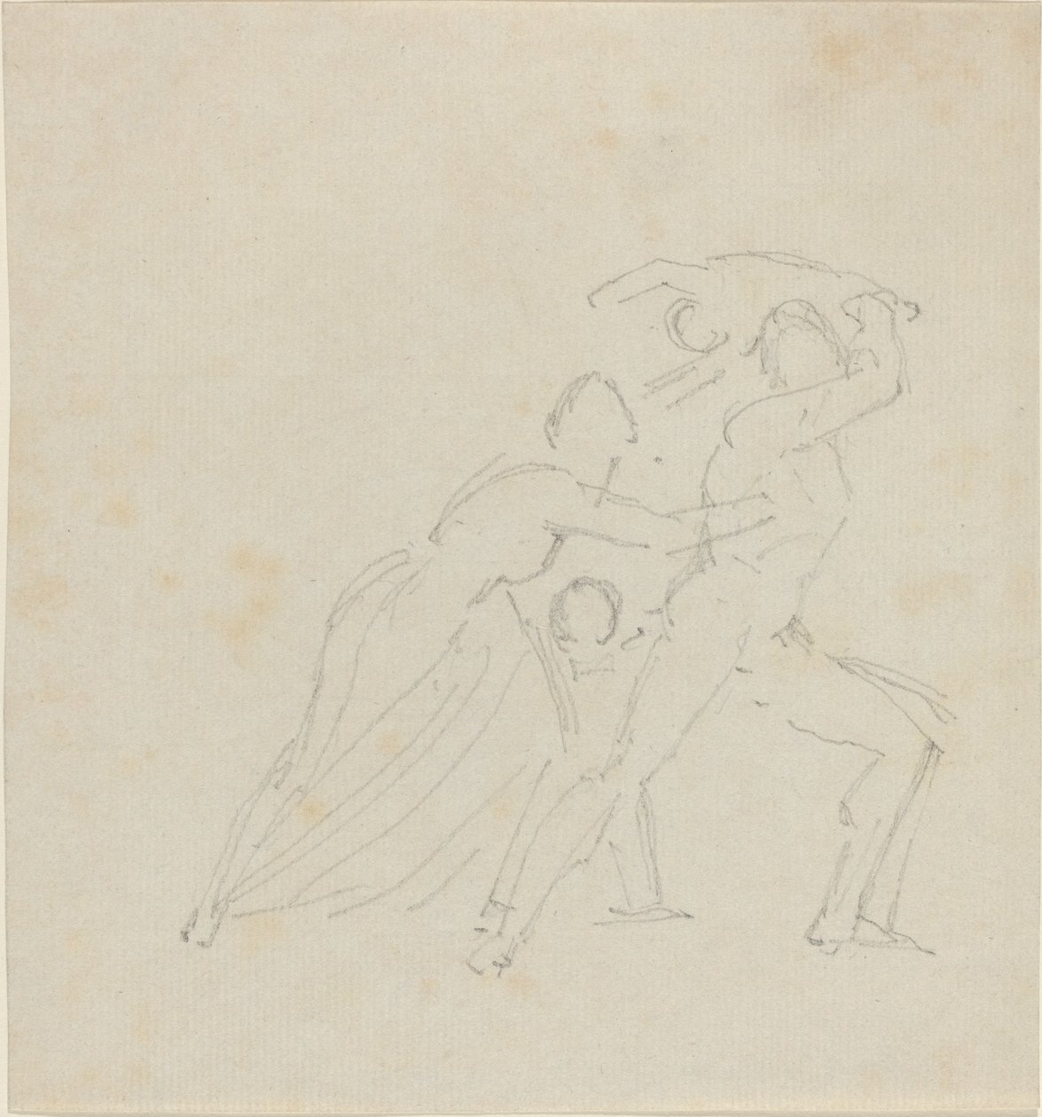 Tanulmány az "Athamas haragjához" alkotó: John Flaxman
