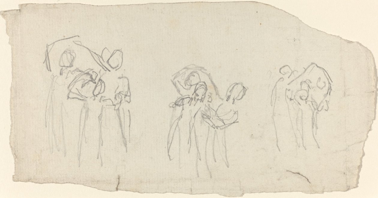 Három táncos csoport alkotó: John Flaxman
