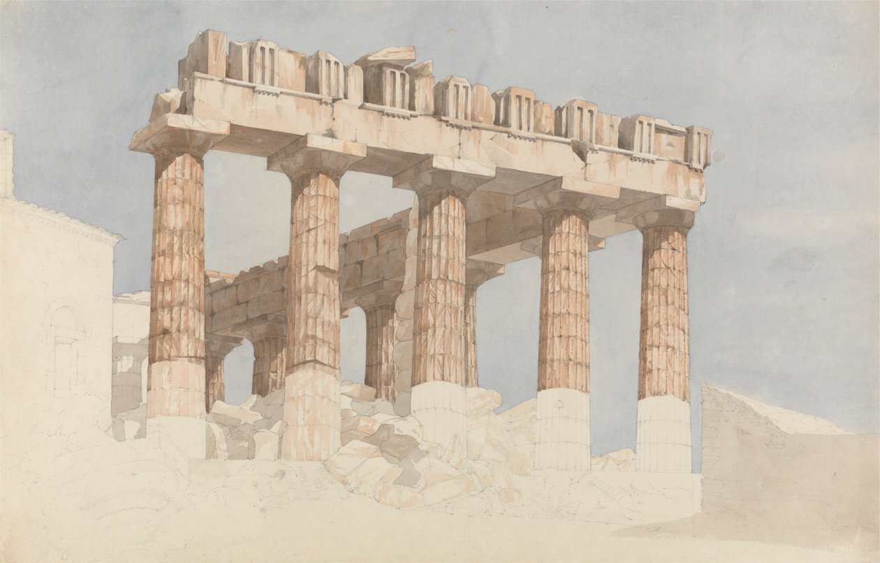 A Parthenon keleti vége és déli oldala alkotó: John Foster