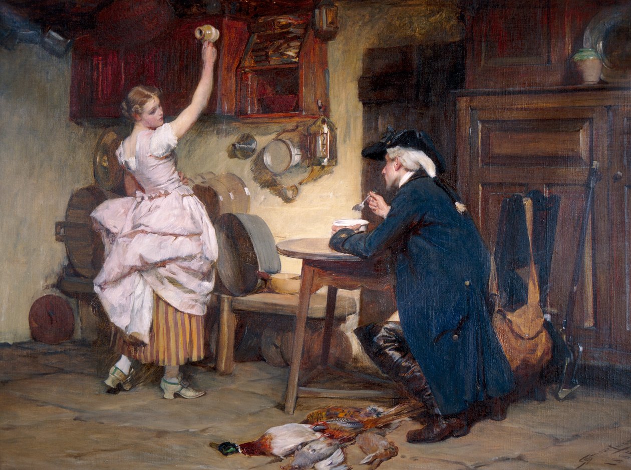"Flört", 1885 alkotó: John Francis Rigaud