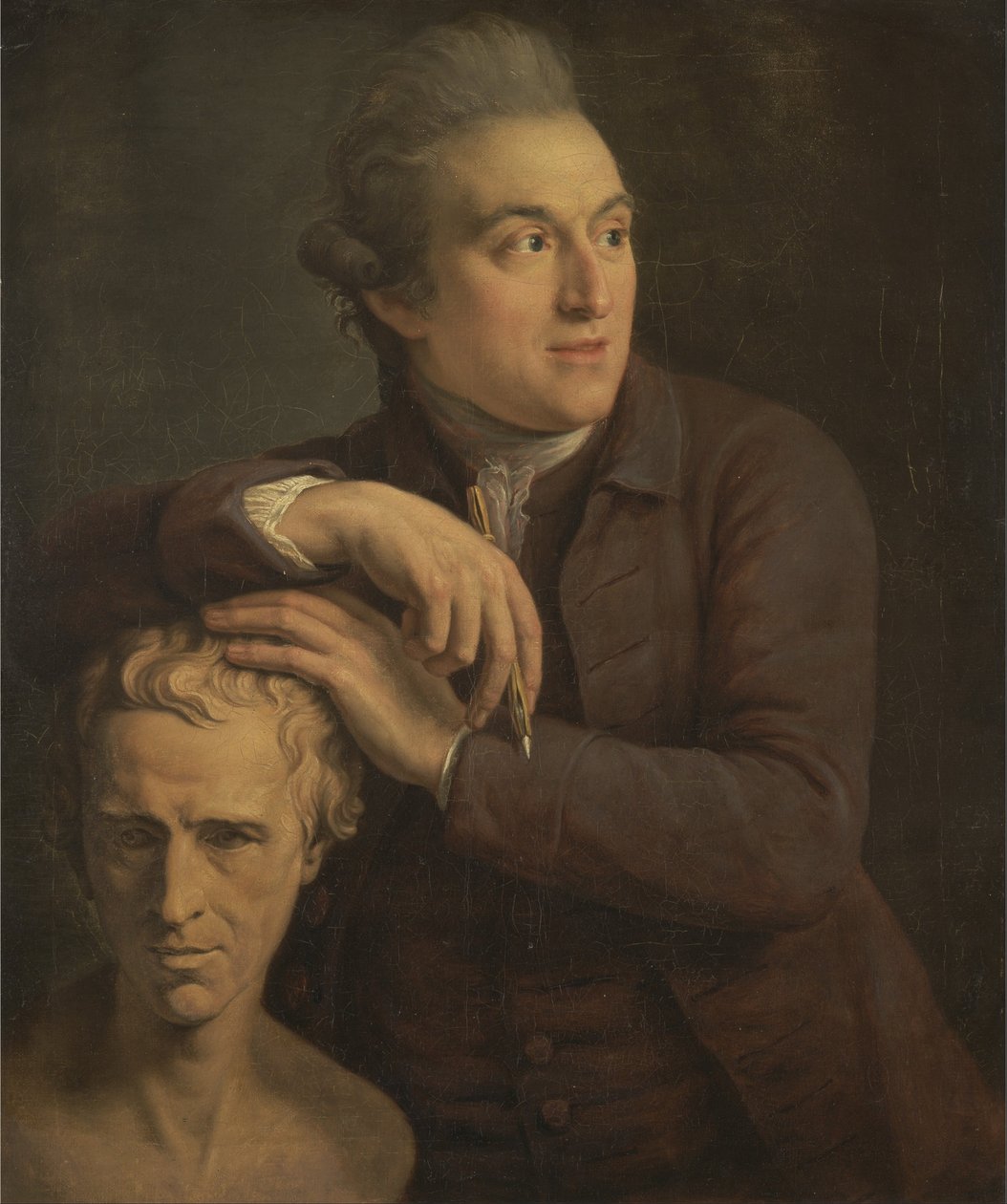 Joseph Nollekens Laurence Sterne mellszobrával alkotó: John Francis Rigaud