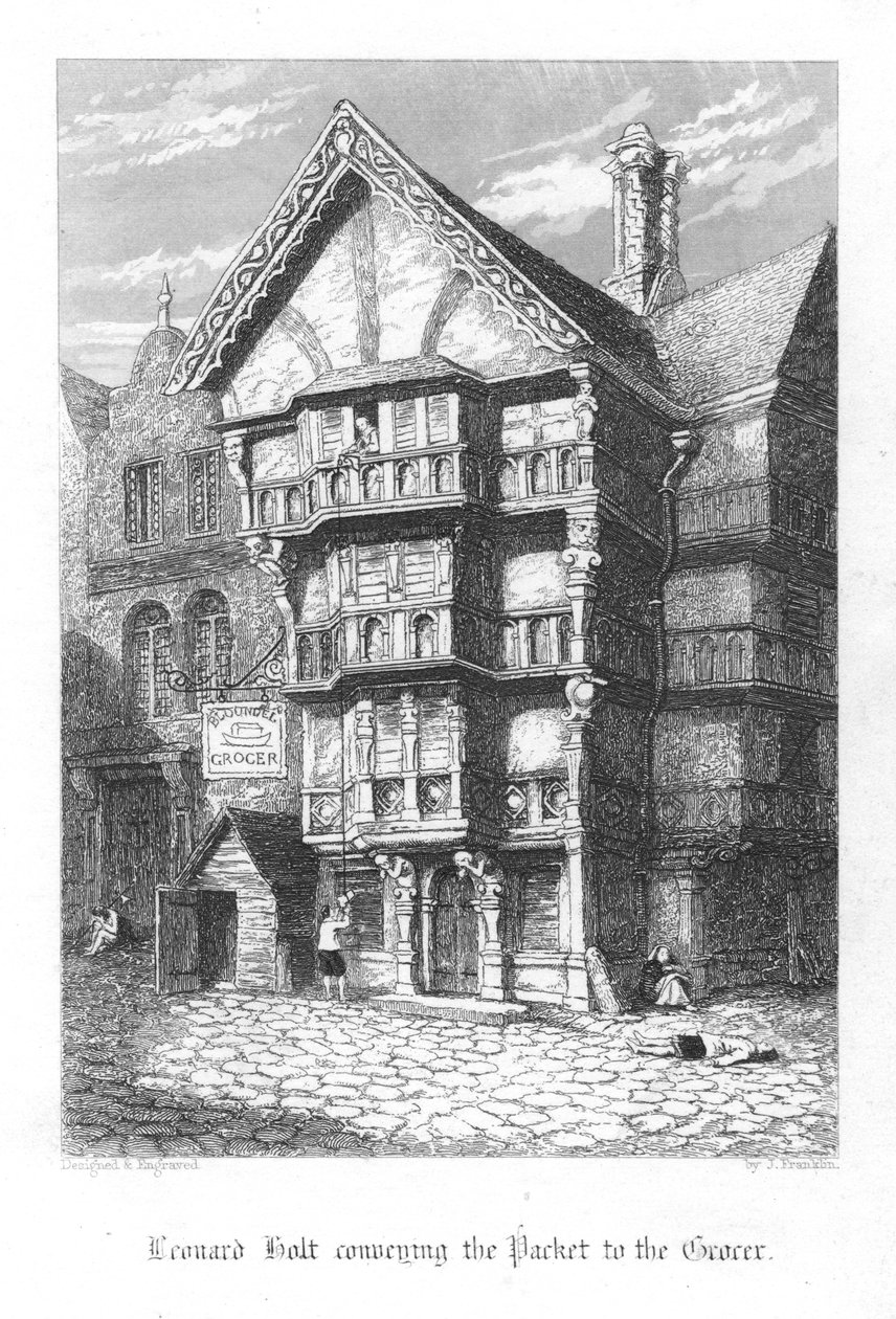 Jelenet az Old St Paulsból, William Harrison Ainsworth, 1855 alkotó: John Franklin