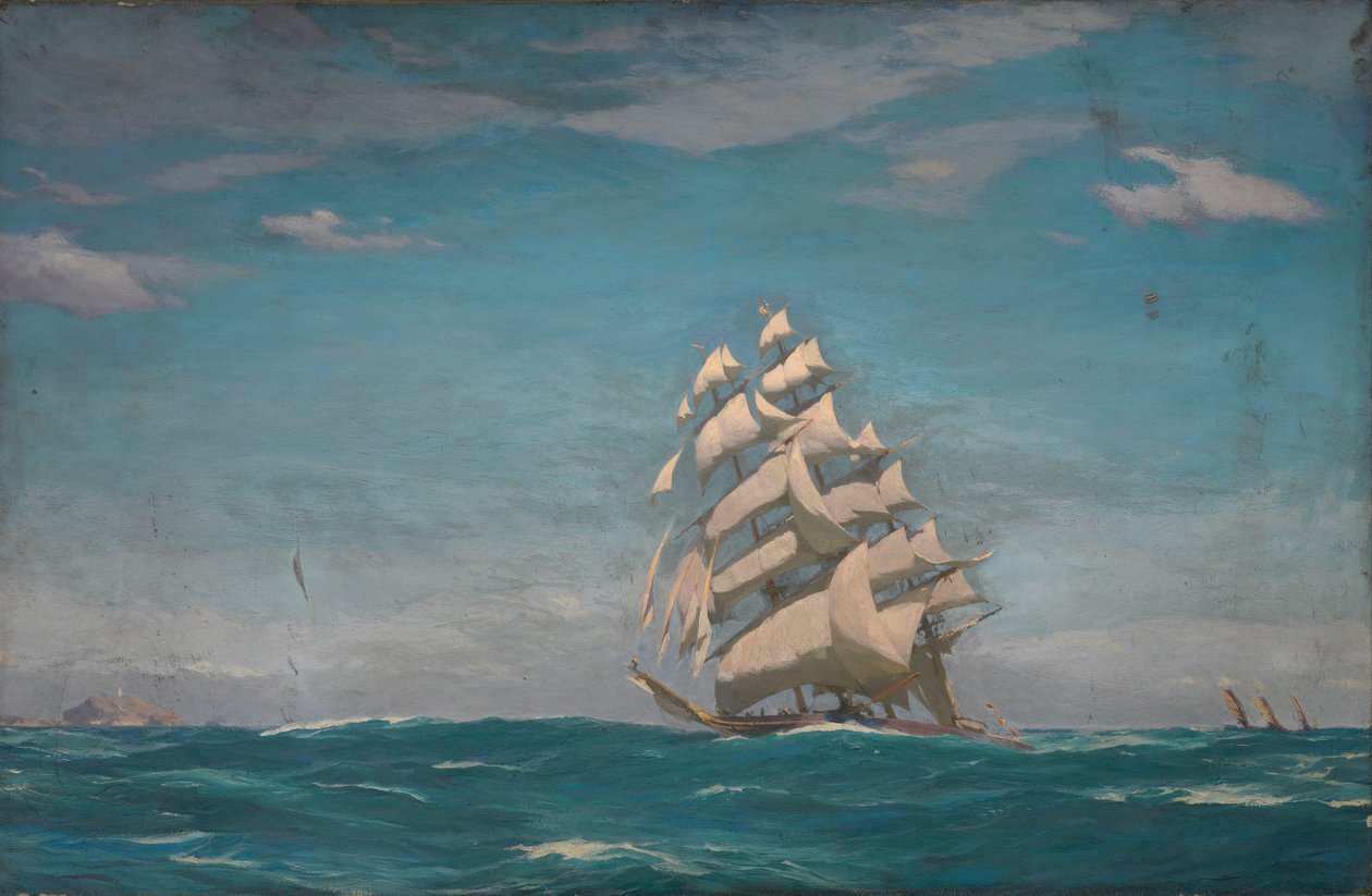 "Cutty Sark" (1869), 20. század eleje (olaj, vászon) alkotó: John Fraser