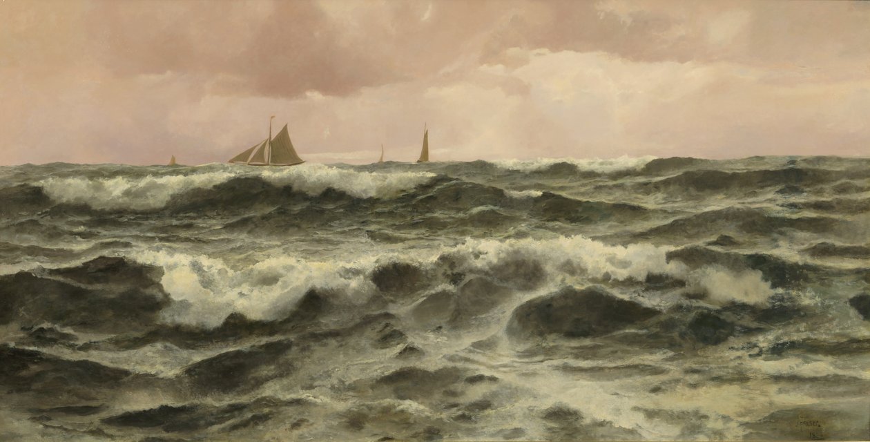 Off Folkestone, 1886 alkotó: John Fraser