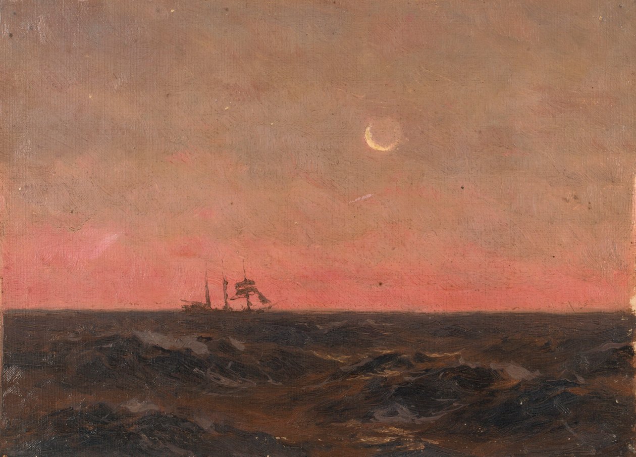 Tengeri táj, 1900 körül (olaj, vászon) alkotó: John Fraser