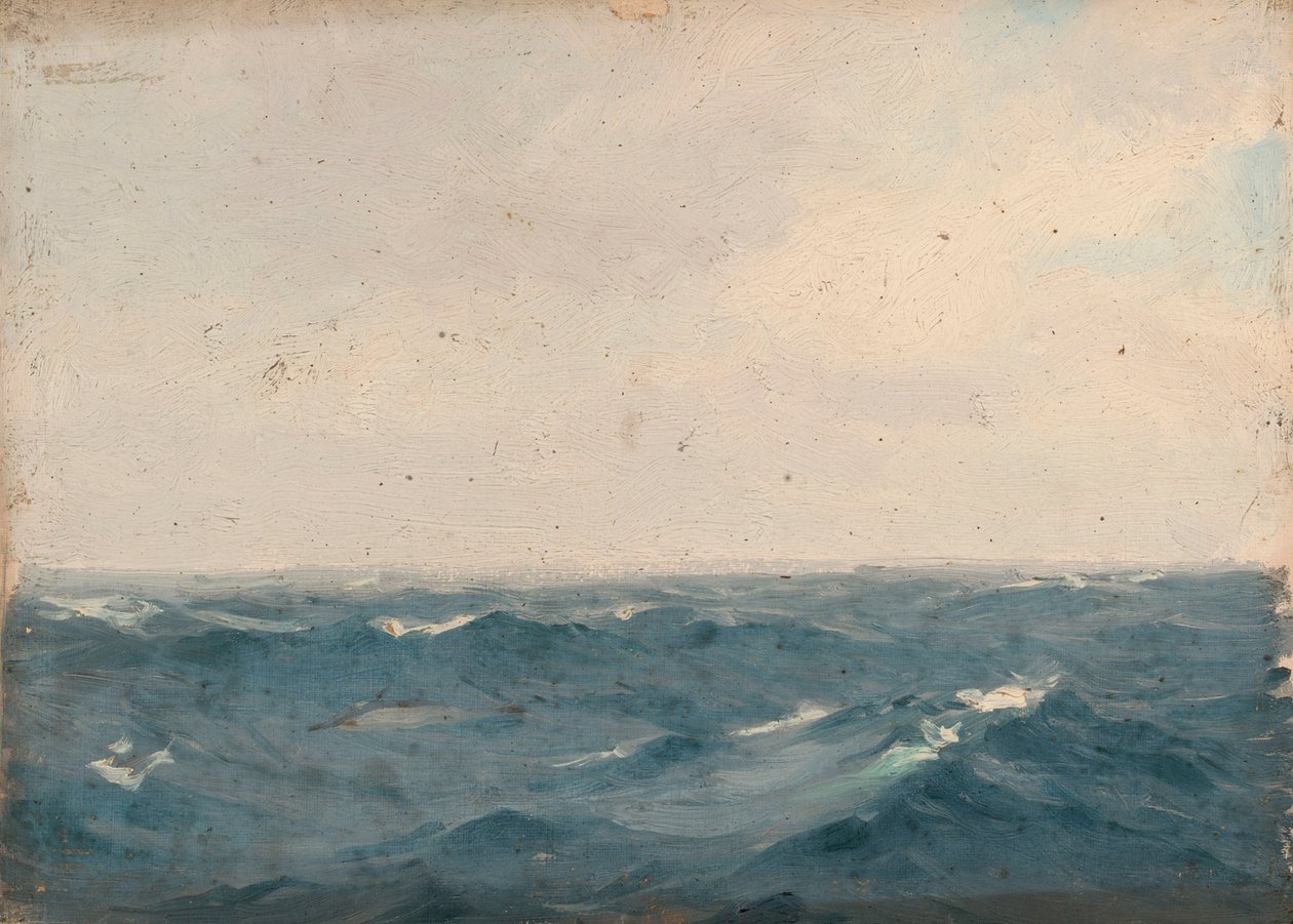 Tengeri táj, 1900 körül (olaj, vászon) alkotó: John Fraser