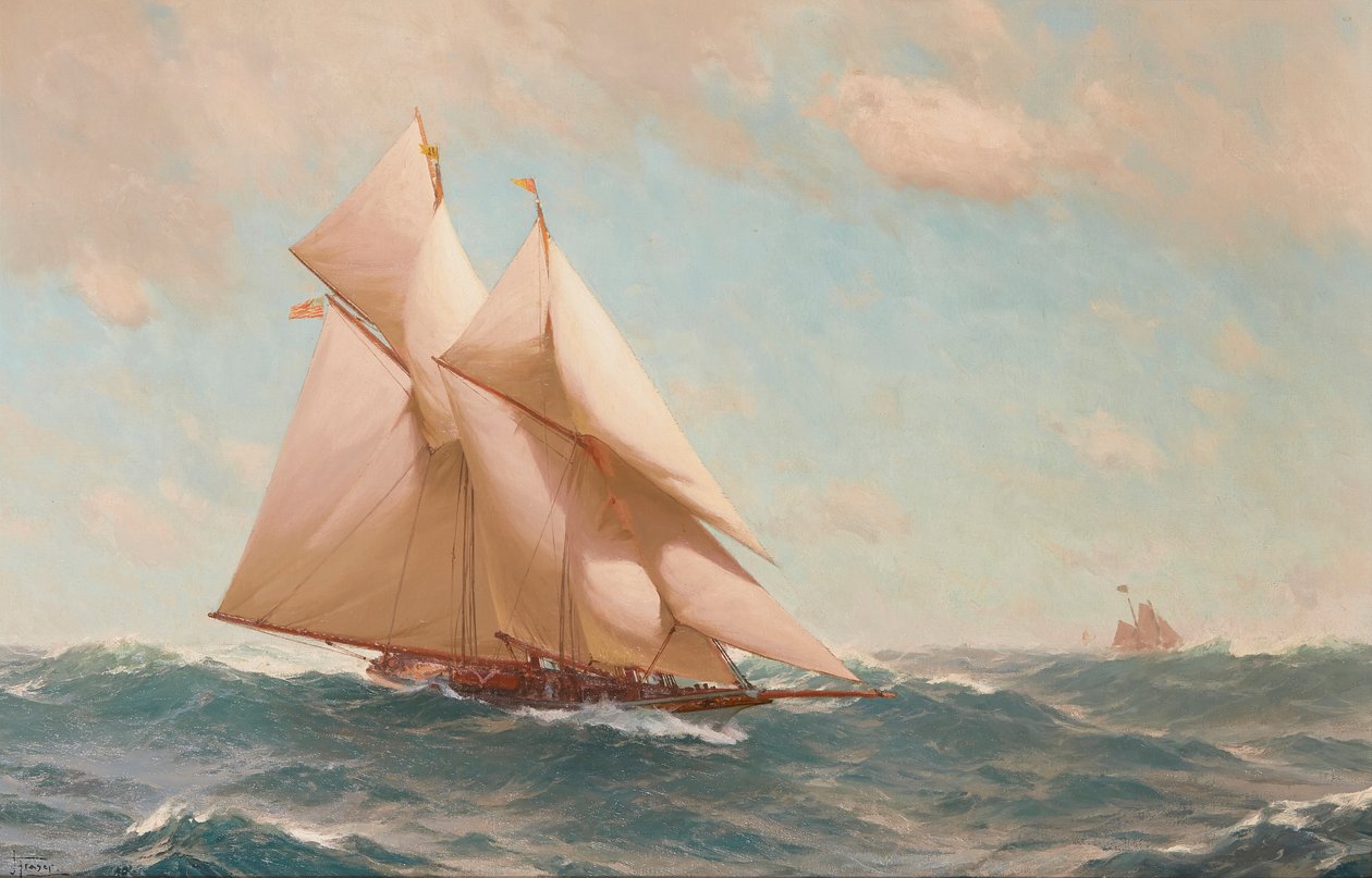 Az ünnepelt Clipper „Amerika” (olaj, vászon) alkotó: John Fraser