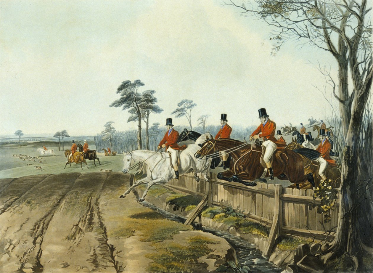 Full Cry, vésette Huffman és Mackrill (színes metszet) alkotó: John Frederick Herring Snr