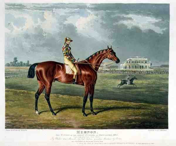 „Memnon”, a Doncaster-i Nagy St. Leger győztese alkotó: John Frederick Herring Snr